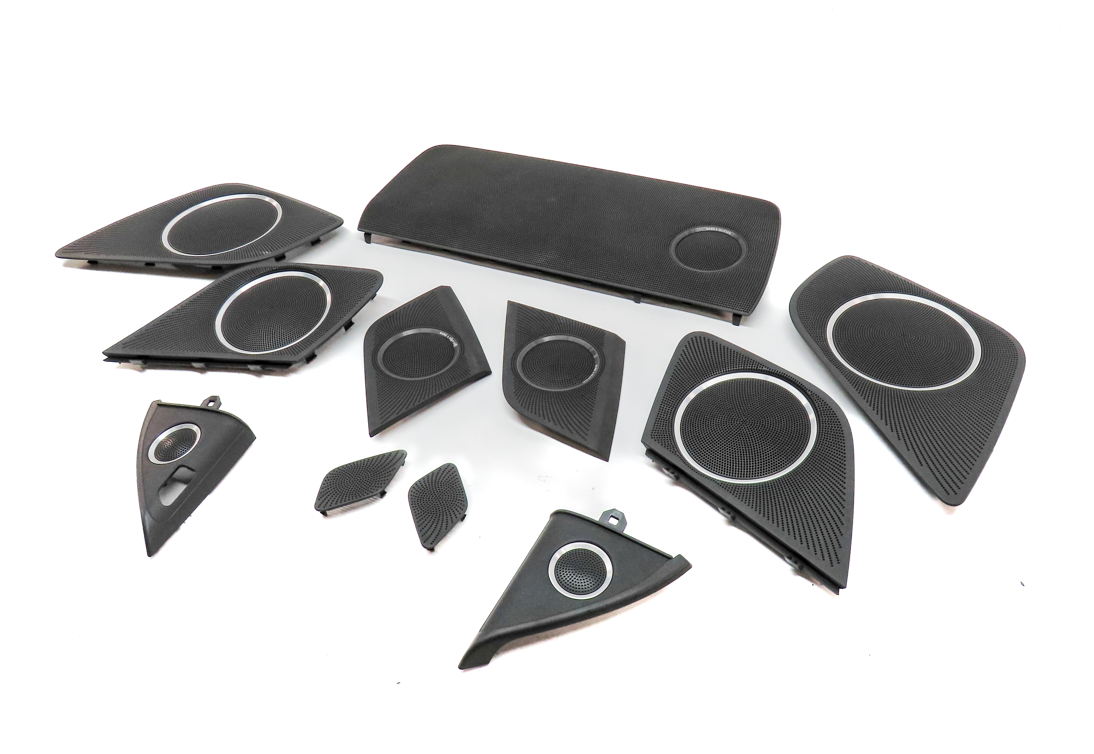 2010 AUDI S5 (B8 8T) BANG & OLUFSEN AUDIO SPEAKER GRILLE COVER TRIM SET/11 — exact item pictured